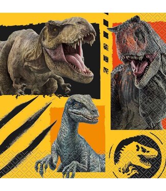 UNIQUE INDUSTRIES INC 16ct Jurassic World 3 8ct 7" Lunch Paper Napkins