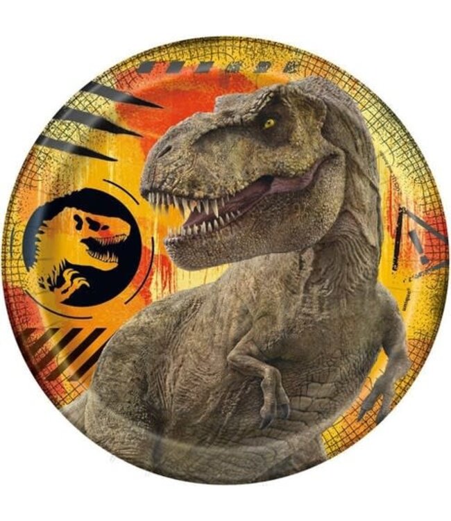 UNIQUE INDUSTRIES INC Jurassic World 3 8ct 7" Paper Plates