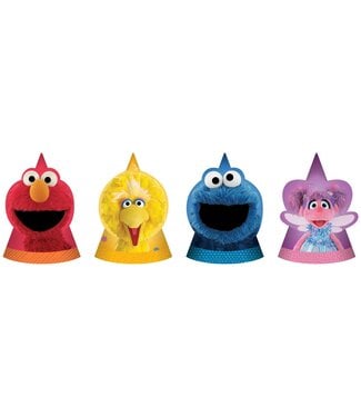 AMSCAN Sesame Street Party Hats - 8ct