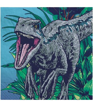 AMSCAN Jurassic World Into the Wild Beverage Napkins - 16ct