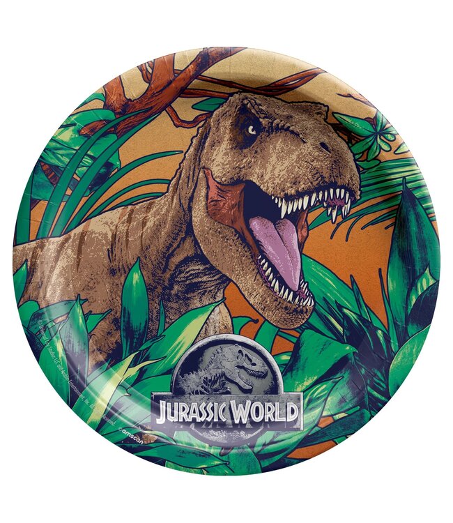AMSCAN Jurassic World Into the Wild Lunch Plates - 8ct