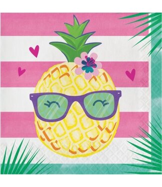 Creative Converting Pineapple & Friends Lunch Napkins - 16ct