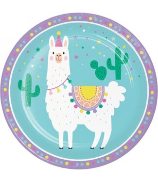 Creative Converting Llama Party Lunch Plates - 8ct