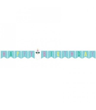 Creative Converting Llama Party Birthday Pennant Banner