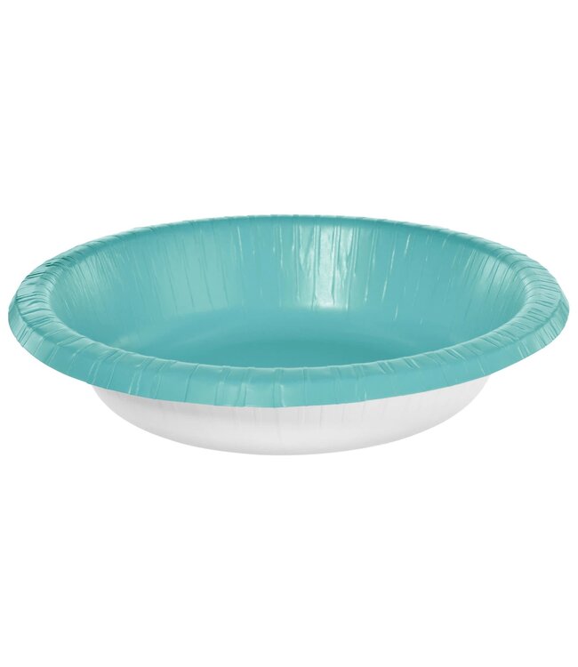 20 oz. Paper Bowls, Mid Ct. - Robin's-Egg Blue