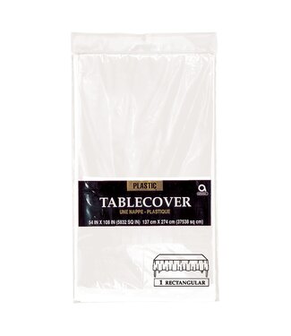 Amscan White Tablecover
