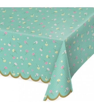 Creative Converting Floral Tea Party Table Cover