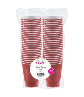 50CT 18oz CUP RED