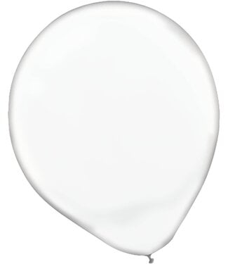 White Solid Color Latex Balloons