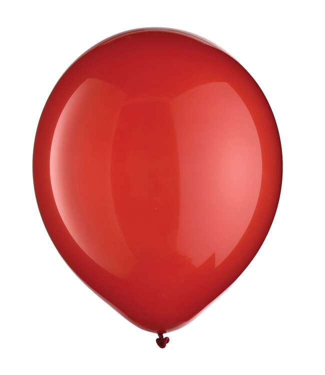 Apple Red Solid Color Latex Balloons - Packaged