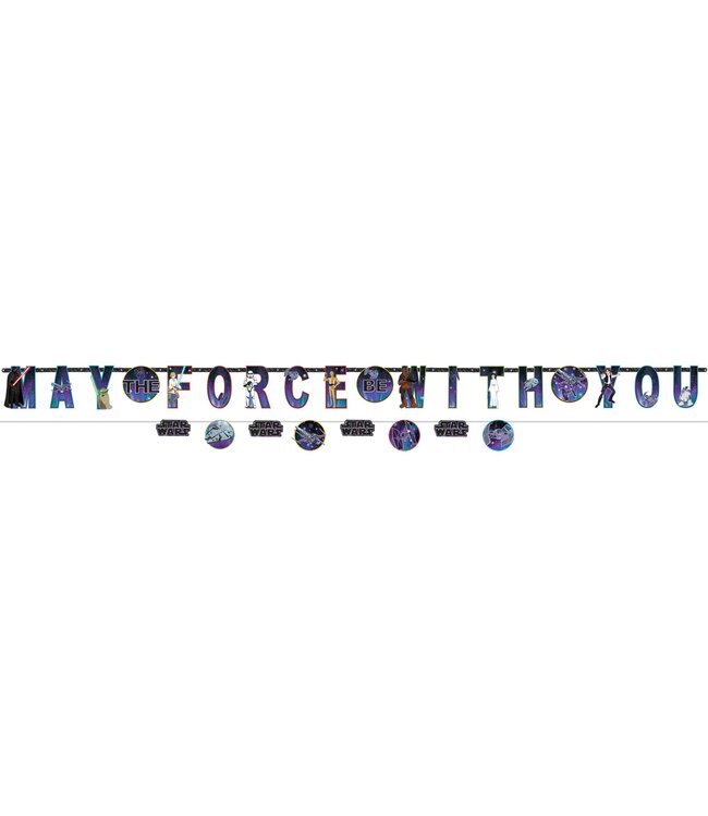 JUMBO LETTER BANNER GALAXY