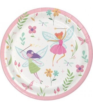 Creative Converting Fairy Forest Dessert Plates - 8ct