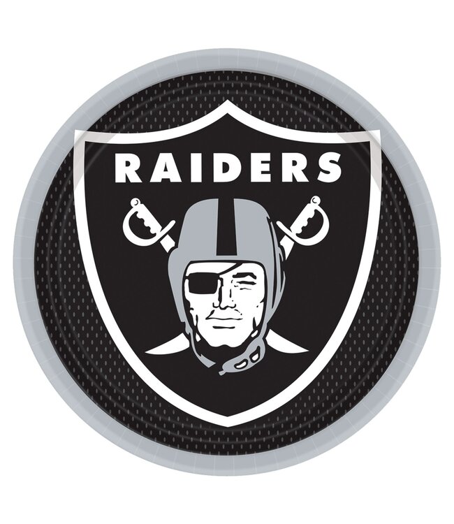 Amscan Las Vegas Raiders Lunch Plates - 8ct