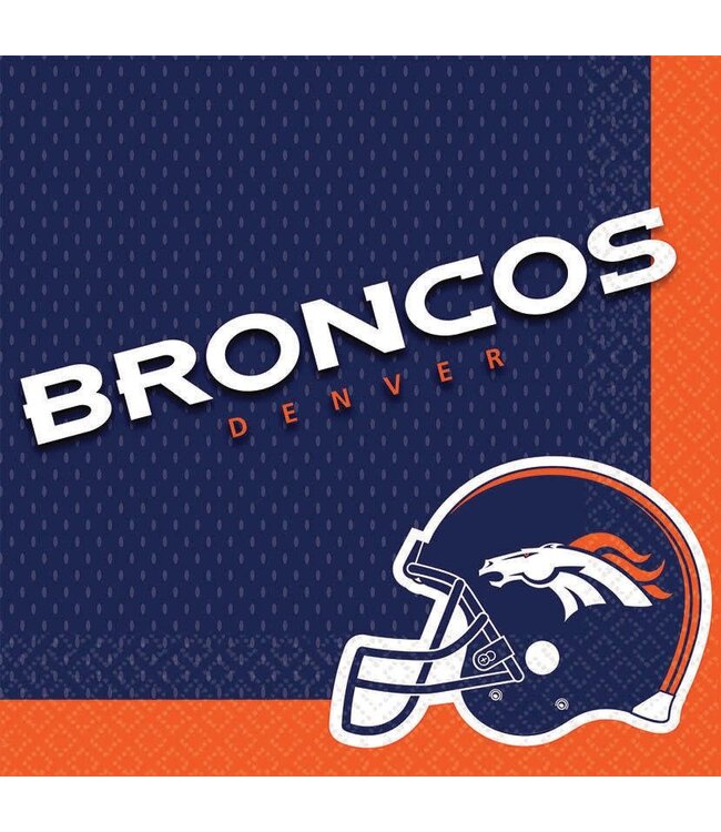 Amscan Denver Broncos Lunch Napkins - 16ct