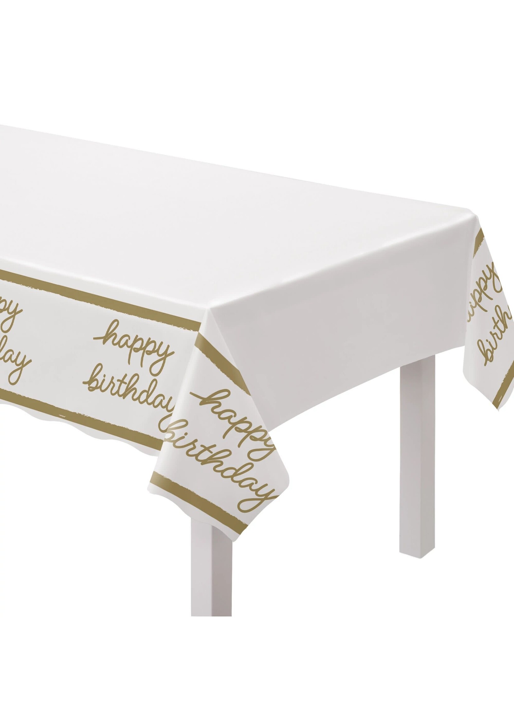 Golden Age Birthday Table Cover Party On!