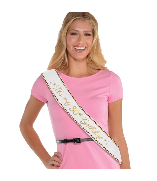 Amscan Golden Age 30th Birthday Sash