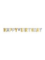 Silver and Gold Birthday Banner