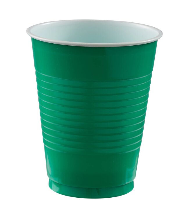 Green 18 oz. Plastic Cups - 50ct