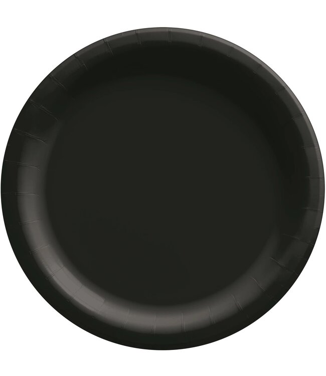 Paper Black 10in Plates - 50ct