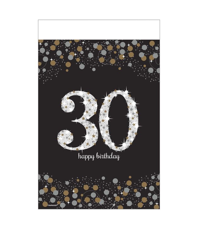 Sparkling Celebration 30th Birthday Table Cover