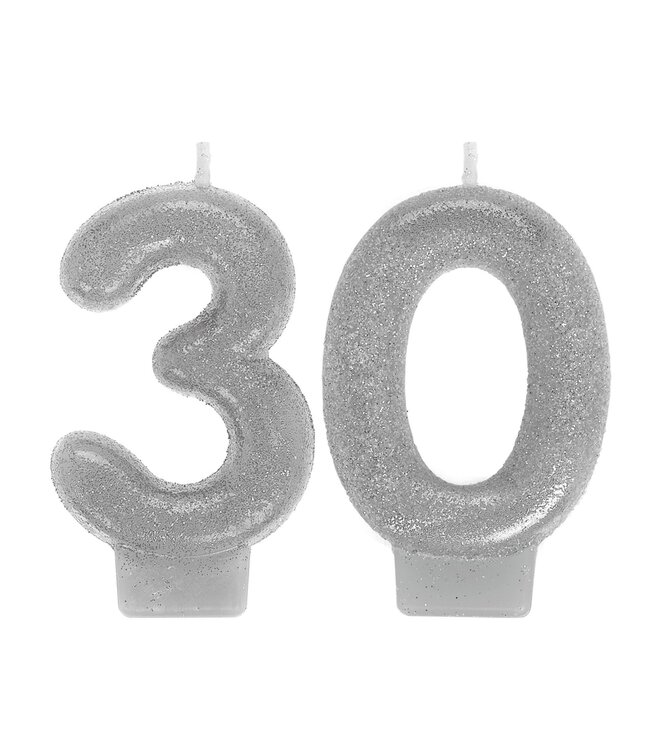 Sparkling Celebration 30th Birthday Candles