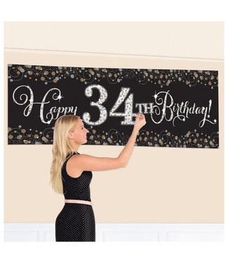 Sparkling Celebration Birthday Giant Custom Banner