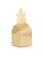 Creative Converting Golden Pineapple Treat Boxes - 8ct