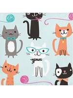 Creative Converting Purr-Fect Kitty Beverage Napkins - 16ct