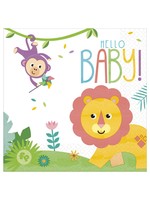 Hello Baby Lunch Napkins - 16ct