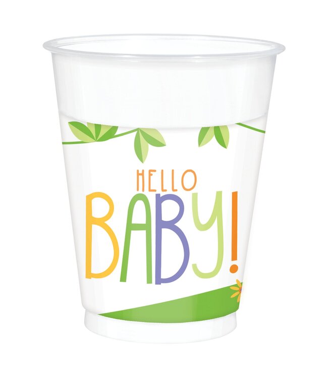 Hello Baby 16oz Cups - 25ct