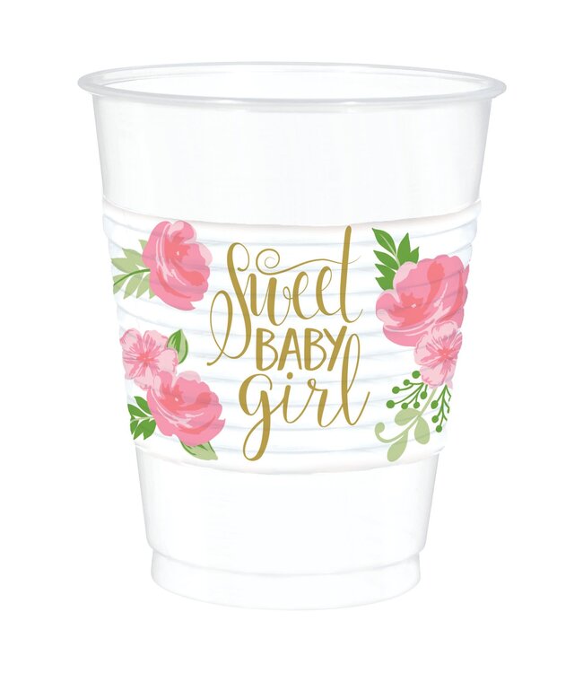 Floral Baby 16oz Cups - 25ct
