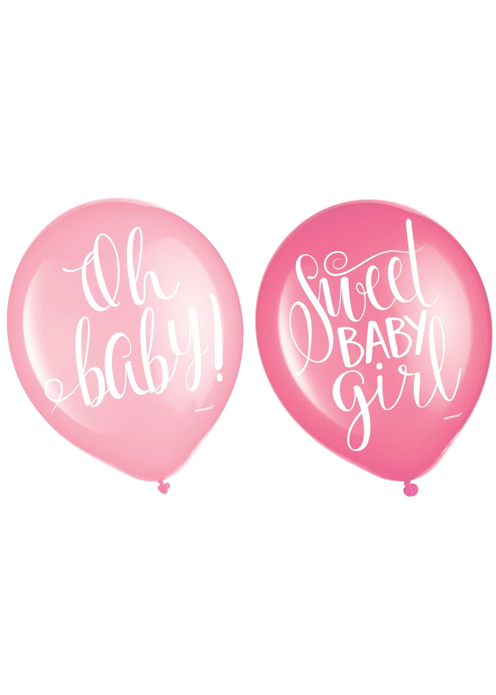 Floral Baby Latex Balloons - 15ct