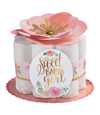 Floral Baby Diaper Centerpiece Kit