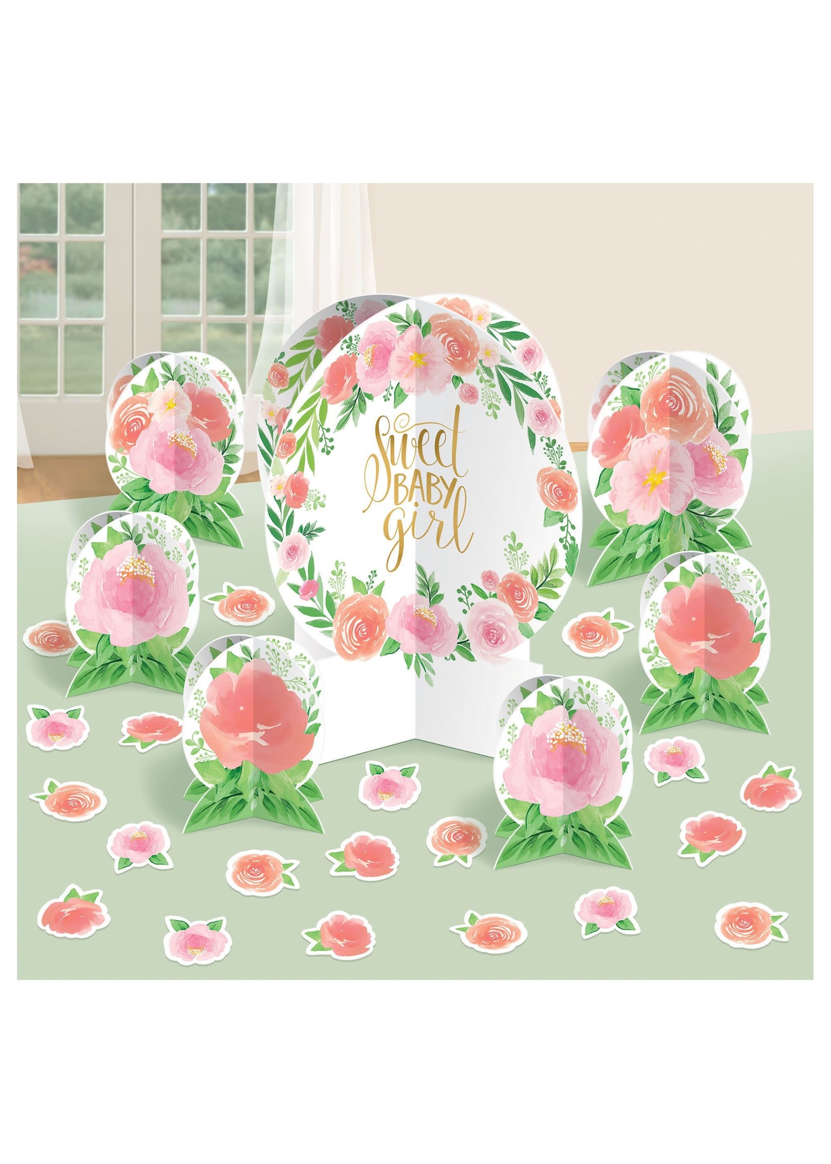 Floral Baby Table Decorating Kit