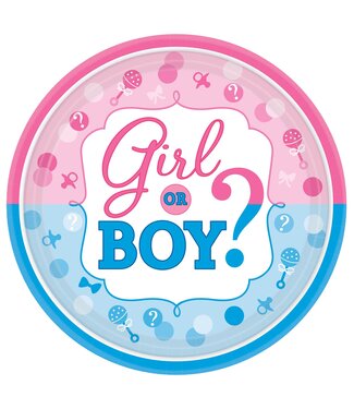 Girl or Boy? Dessert Plates - 8ct