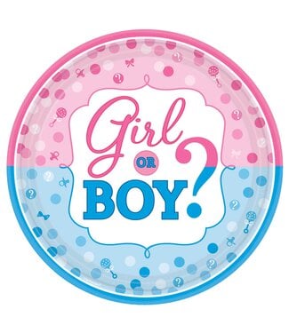 Girl or Boy? Dinner Plates - 8ct