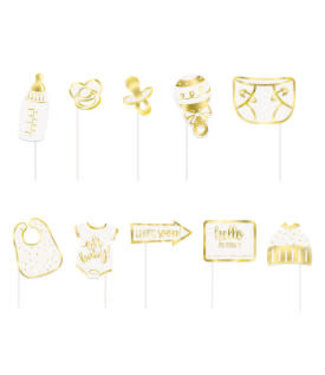 UNIQUE INDUSTRIES INC Oh Baby Photo Props - 10 Count