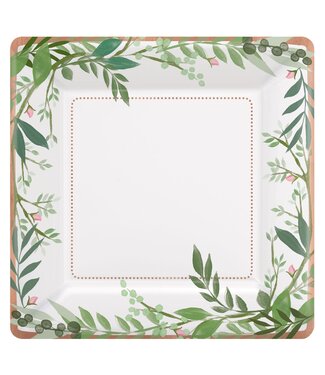 Love and Leaves Dessert Plates - 8ct