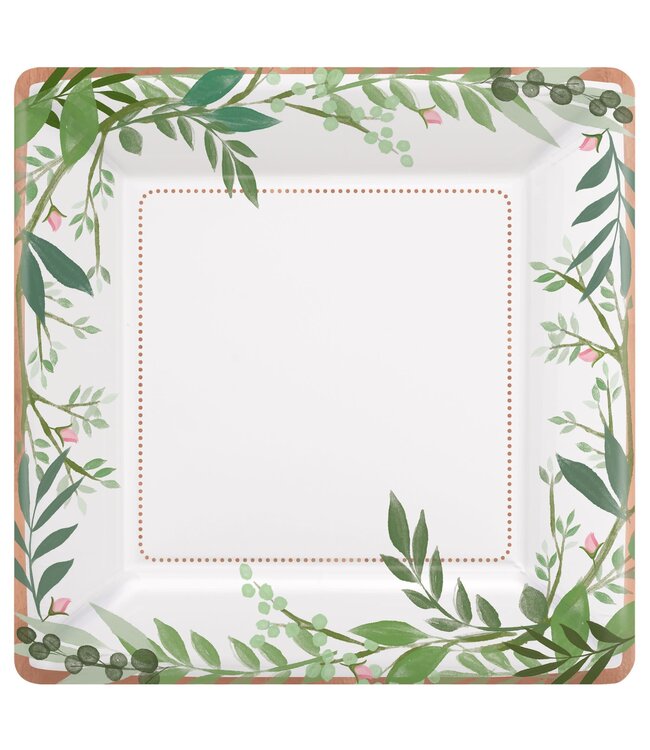 Love and Leaves Dinner Plates - 8ct