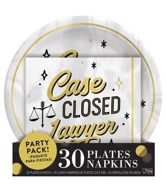 Lawyer Graduation Plates & Napkins