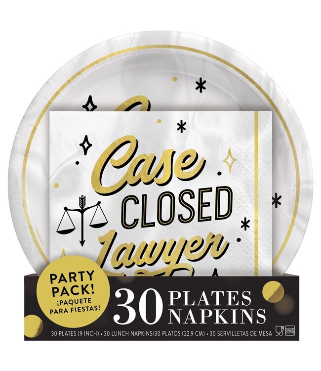Lawyer Graduation Plates & Napkins