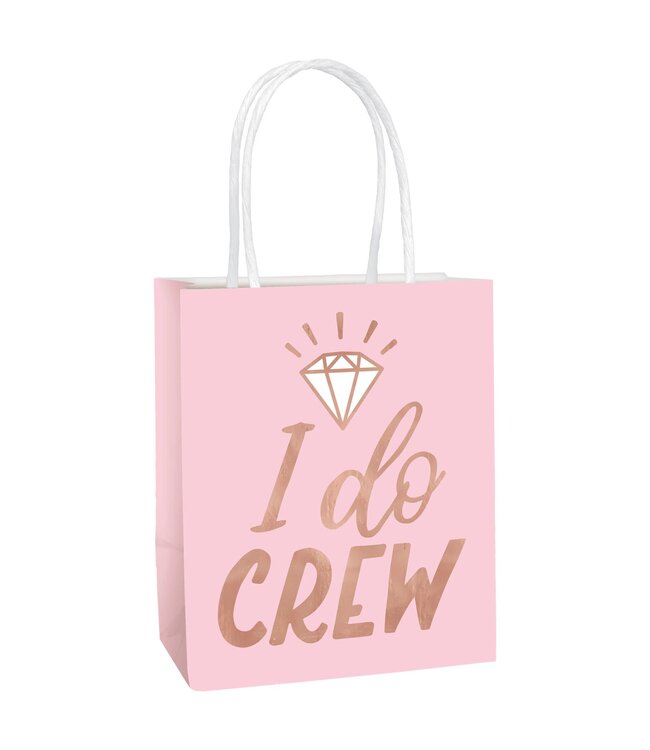 Blush Wedding Small Gift Bags - 6ct