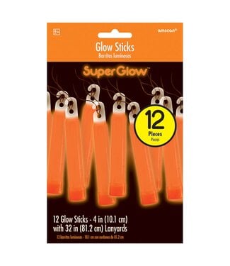 Orange Glow Sticks - 12ct