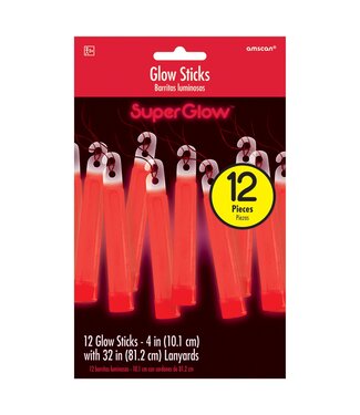 Red Glow Sticks - 12ct