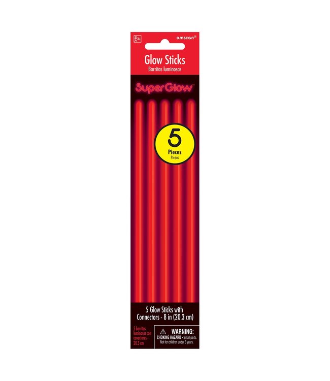 Red Glow Sticks - 5ct