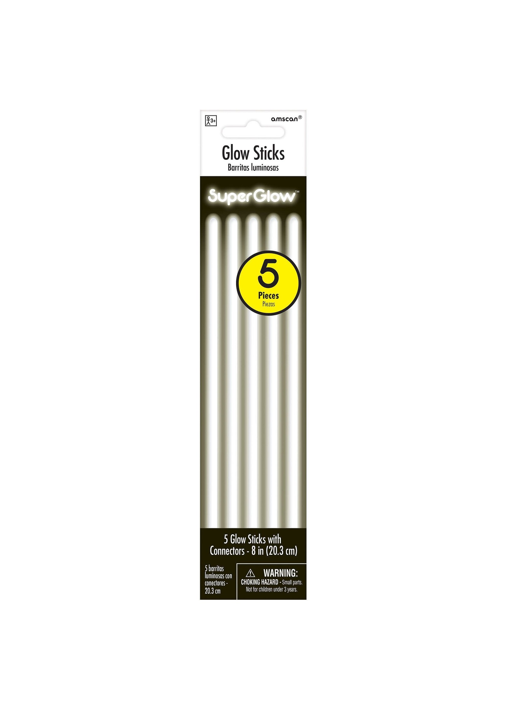 White Glow Sticks - 5ct