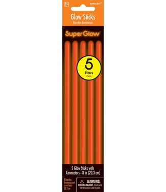 Orange Glow Sticks - 5ct