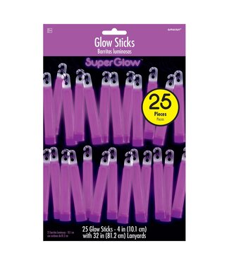Purple Glow Sticks - 25ct