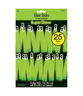 Green Glow Sticks - 25ct