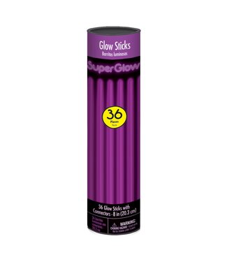 Purple Glow Sticks - 36ct